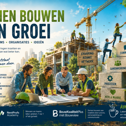 NIET ALLEEN BOUWEN AAN PROJECTEN, maar vooral aan mensen