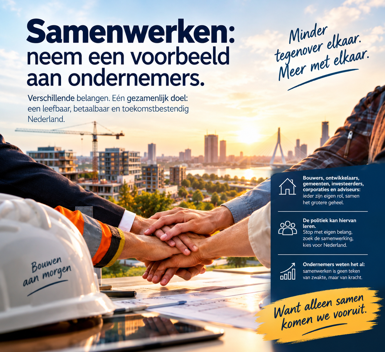 SAMENWERKEN: het gezamenlijke belang voorop