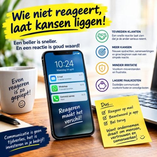 WIE NIET REAGEERT,LAAT KANSEN LIGGEN!!